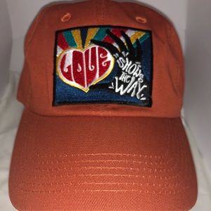 Embroider dad had. Terra-cotta color.